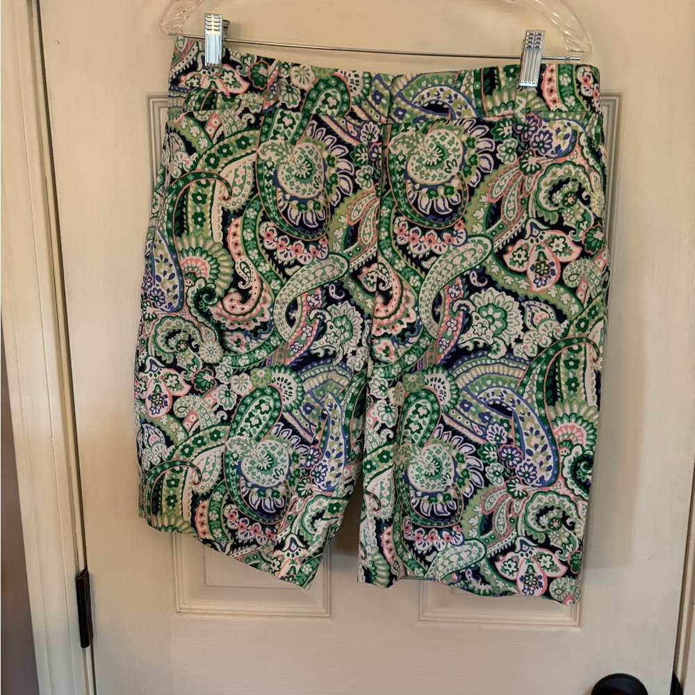 Colorful Paisley Print Shorts